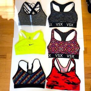 6 Sports Bras (5 VS, 1 Nike)